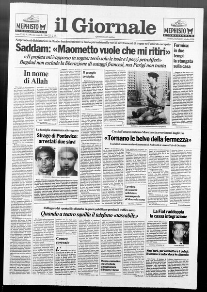 Il giornale : quotidiano del mattino